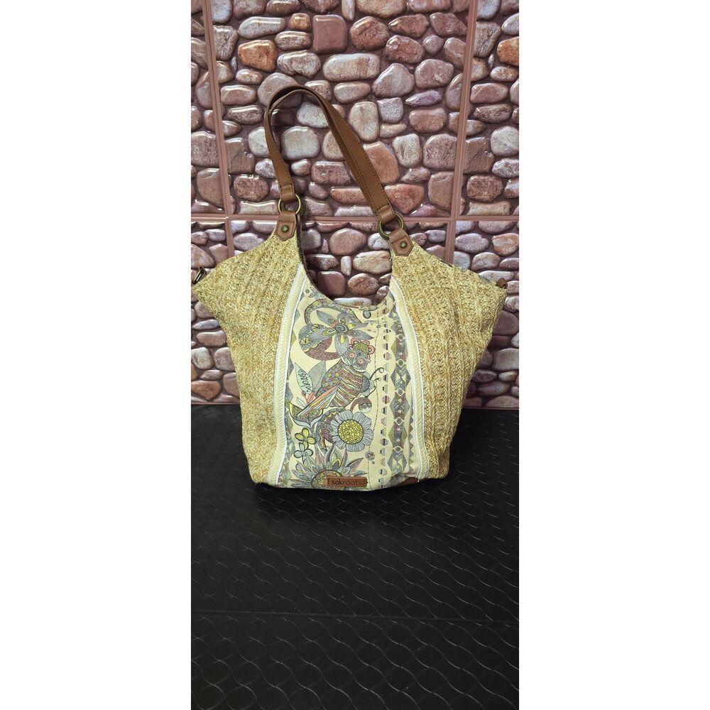 Sakroots Roma Straw Shopper